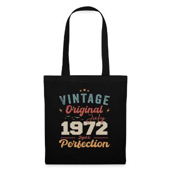 Juillet 1972 Anniversaire Juillet 1972 Original 1972 Juillet - Sac en tissu - noir - Devant