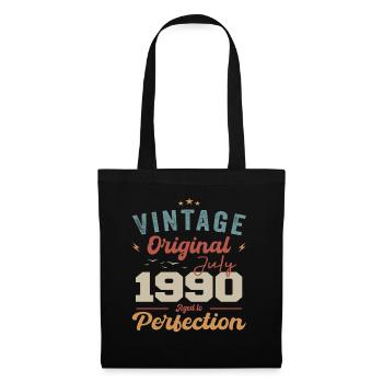 July 1990 Birthday July 1990 Original 1990 July - Tote Bag - black - Front