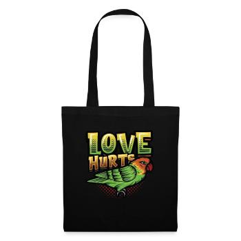L’amour fait mal à l’oiseau perruche - Sac en tissu - noir - Devant