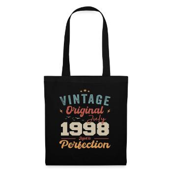 Juillet 1998 Anniversaire Juillet 1998 Original 1998 Juillet - Sac en tissu - noir - Devant