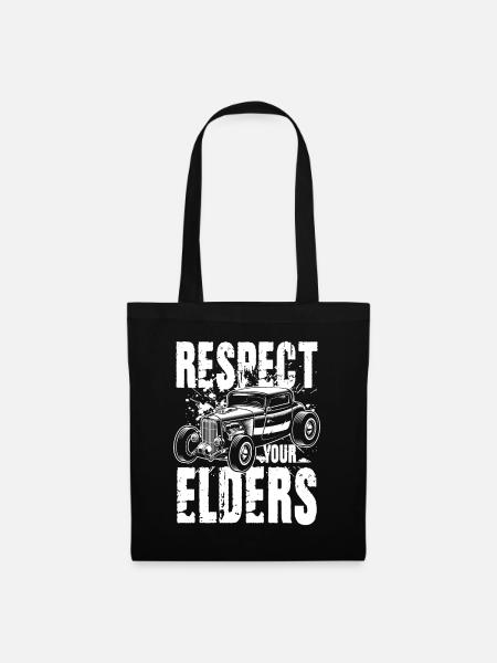 Respect Your Elders - Stoffbeutel - Schwarz