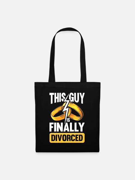 This Guy Is Finally Divorced für Geschiedene und - Stoffbeutel - Schwarz