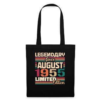 1955 Août Légende de l’anniversaire Août 1955 - Sac en tissu - noir - Devant