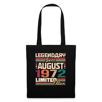 1972 Août Légende de l’anniversaire Août 1972 - Sac en tissu - noir - Devant