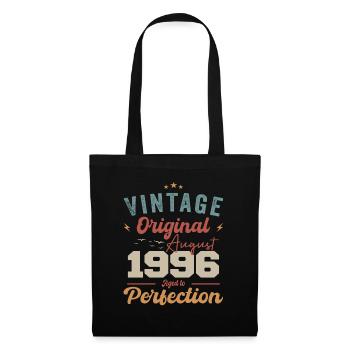 August 1996 Vintage Vintage Birthday Retro - Tote Bag - black - Front