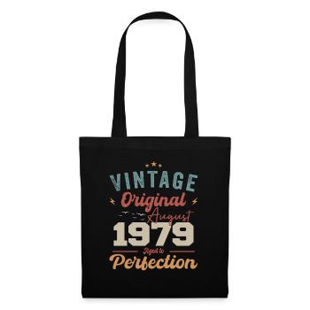 August 1979 Vintage Vintage Birthday Retro - Tote Bag - black - Front