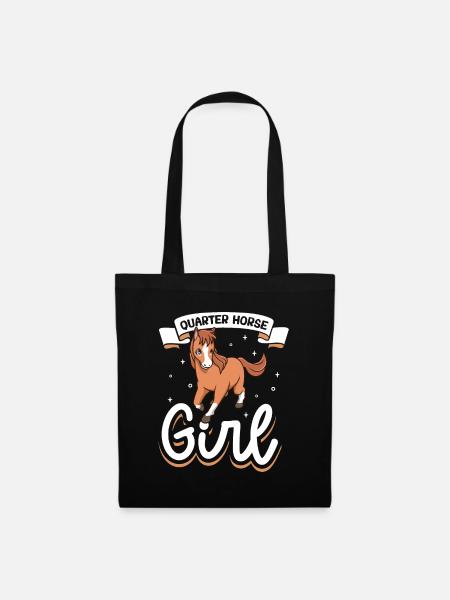 Quarter Horse Girl - Stoffbeutel - Schwarz