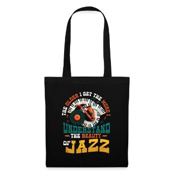 Plus je vieillis, plus je comprends - Sac en tissu - noir - Devant