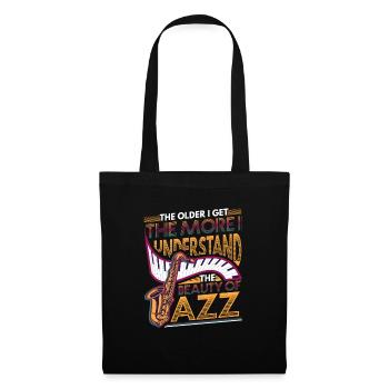 Plus je vieillis, plus je comprends - Sac en tissu - noir - Devant