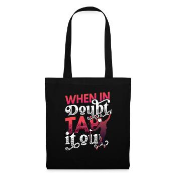 En cas de doute, tapez-le, claquettez - Sac en tissu - noir - Devant