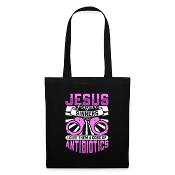 Jesus forgives sinners - nurses in the penitentiary system - Tote Bag - black - Front