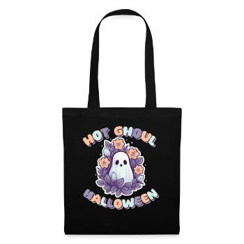 Groovy Ghost Flowers Hot Ghoul Halloween - Tote Bag - black - Front