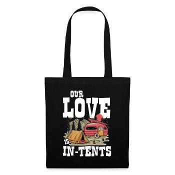 Our Love Is In-Tents - Stoffbeutel - Schwarz - Vorne