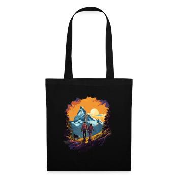 Zermatt, Matterhorn, Matterhorn mountain, hiker - Tote Bag - black - Front