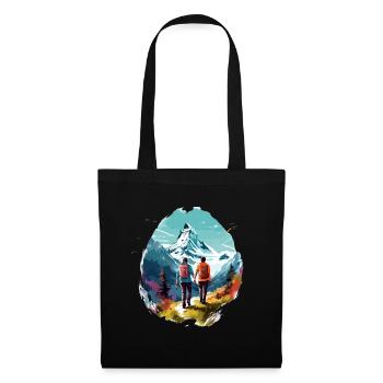 Zermatt, Matterhorn, Matterhorn mountain, hiker - Tote Bag - black - Front