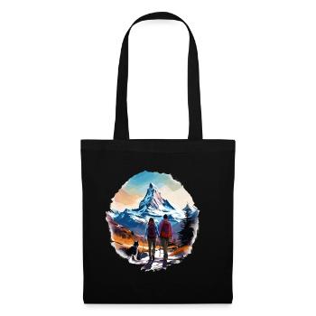 Zermatt, Matterhorn, Matterhorn mountain, hiker - Tote Bag - black - Front