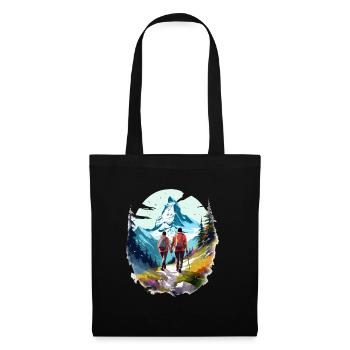 Zermatt, Matterhorn, Matterhorn mountain, hiker - Tote Bag - black - Front
