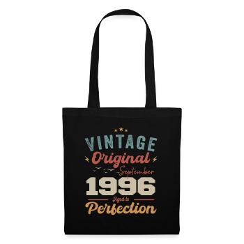 September 1996 Anniversary 1996 September Gift - Tote Bag - black - Front