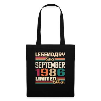 Septembre 1986 Jubilé 1986 Septembre Don - Sac en tissu - noir - Devant