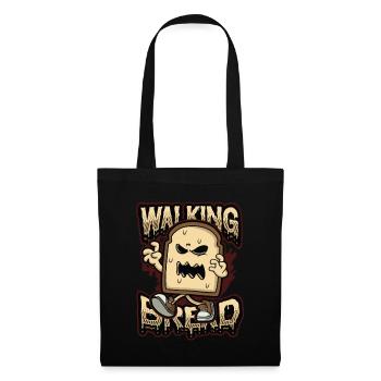 Walking Bread, drôle de costume d’Halloween - Sac en tissu - noir - Devant