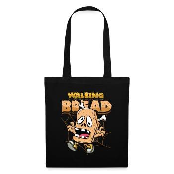 Walking Bread, drôle de costume d’Halloween - Sac en tissu - noir - Devant