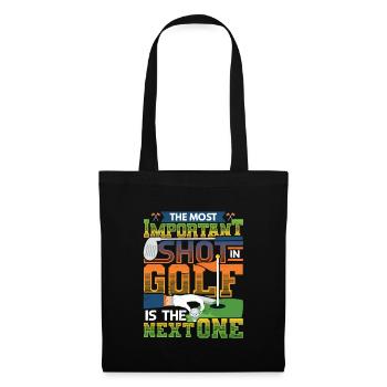 The most important shot in golf is the next - Tote Bag - black - Front