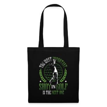 The most important shot in golf is the next - Tote Bag - black - Front