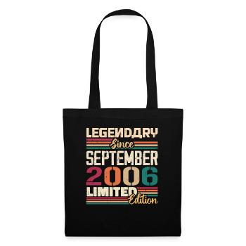 September 2006 Anniversary 2006 September Gift - Tote Bag - black - Front
