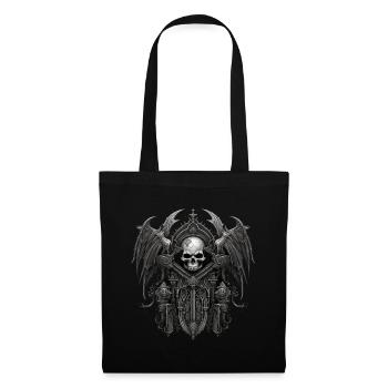 Gothik Okkult Rabe Gotik Schwarze Szene Wicca - Stoffbeutel - Schwarz - Vorne