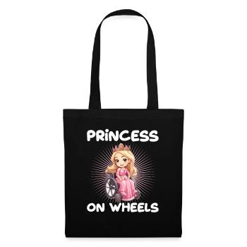 Princess on wheels - Stoffbeutel - Schwarz - Vorne