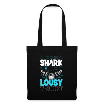 J’étais aux prises avec une attaque de requin - Sac en tissu - noir - Devant