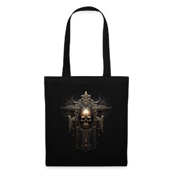 Gotisches Kreuz Goths Design Viktorianisch - Stoffbeutel - Schwarz - Vorne