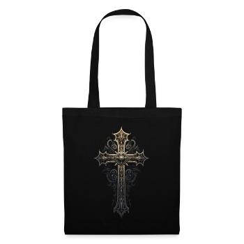 Gotisches Kreuz Goths Design Viktorianisch - Stoffbeutel - Schwarz - Vorne