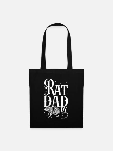 Rattenbesitzer - Ratten Papa - Stoffbeutel - Schwarz