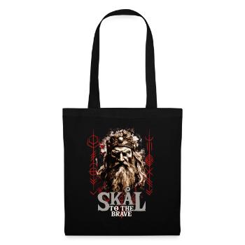 Skal to the brave Viking culture - Tote Bag - black - Front