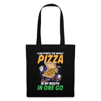 Pizza In My Mouth Calisthenics für Männer und - Stoffbeutel - Schwarz - Vorne