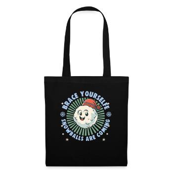 Schneeballschlacht - Brace yourself snowballs are - Tote Bag - black - Front