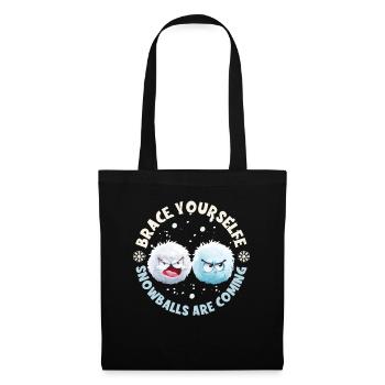 Schneeballschlacht - Brace yourself snowballs are - Tote Bag - black - Front