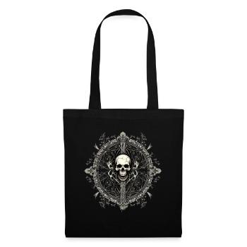 Gothik Okkult Rabe Gotik Schwarze Szene Wicca - Stoffbeutel - Schwarz - Vorne