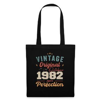 October 1982 Birthday Present 1982 October - Tote Bag - black - Front