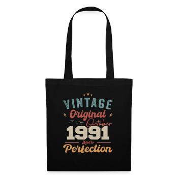 Octobre 1991 Cadeau d’anniversaire 1991 Octobre - Sac en tissu - noir - Devant