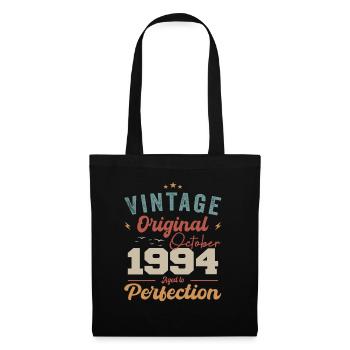 October 1994 Birthday Present 1994 October - Tote Bag - black - Front