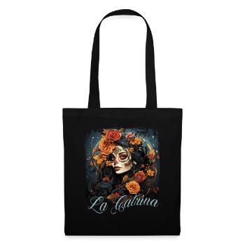 La Catrina Cool Dia De Los Muertos Design - Sac en tissu - noir - Devant