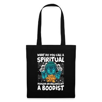 Spiritual Person Halloween BOOdist - Stoffbeutel - Schwarz - Vorne