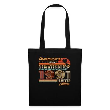 Millésime d’octobre 1991 - Octobre 1991 - Sac en tissu - noir - Devant