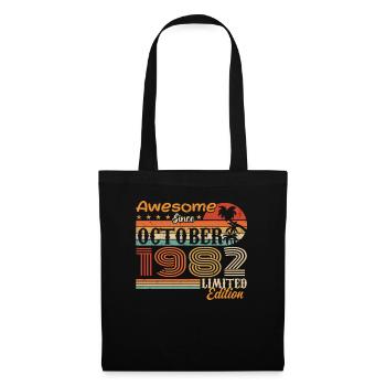 1982 October Vintage - October 1982 - Tote Bag - black - Front
