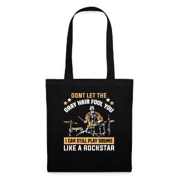Batteur dans un groupe | Batteur, Musicien - Sac en tissu - noir - Devant