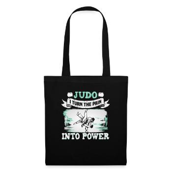 Judo Kampfsport Judo Trainer Judoka - Stoffbeutel - Schwarz - Vorne