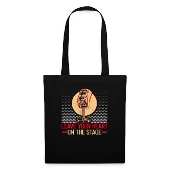 Karaoké Chant Chanteur Musique Karaoké Bar - Sac en tissu - noir - Devant
