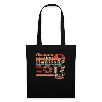 2017 Oktober Vintage - Oktober 2017 - Stoffbeutel - Schwarz - Vorne